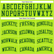 Custom Neon Green Green Authentic Throwback Basketball Jersey