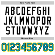 Custom White Teal Black-Light Yellow Authentic Throwback Basketball Jersey