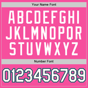 Custom Pink Black-Teal Authentic Throwback Basketball Jersey