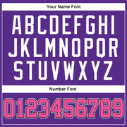 Custom Purple Pink-Black Authentic Throwback Basketball Jersey