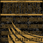 Custom Black Old Gold Wind Shapes Round Neck Sublimation Basketball Suit Jersey