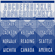 Custom Royal White Round Neck Sublimation Basketball Suit Jersey