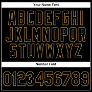 Custom White Black-Old Gold Authentic Split Fashion Basketball Jersey