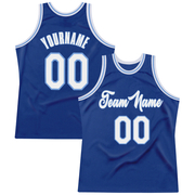 Custom Royal White-Light Blue Authentic Throwback Basketball Jersey