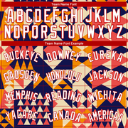 Custom Navy White-Red 3D Pattern Design Geometric Shapes Authentic Basketball Jersey