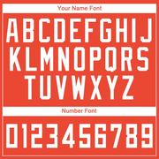 Custom Orange White Round Neck Suit Basketball Jersey