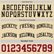 Custom Reversible Maroon Black-Cream Double Side Basketball Jersey