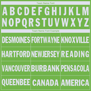 Custom Neon Green White V-Neck Basketball Jersey