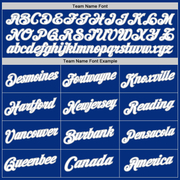 Custom Royal White-Gray Authentic Throwback Basketball Jersey