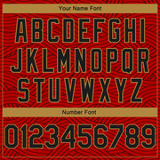 Custom Red Black-Old Gold Authentic City Edition Basketball Jersey