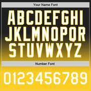 Custom Black White-Gold Authentic Fade Fashion Basketball Jersey