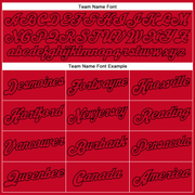 Custom White Red-Black Authentic Split Fashion Basketball Jersey