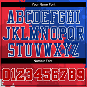 Custom Figure Red-Royal Round Neck Sublimation Basketball Suit Jersey