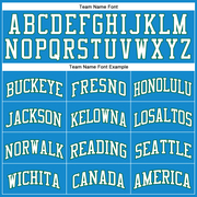 Custom Blue White-Kelly Green Authentic Throwback Basketball Jersey