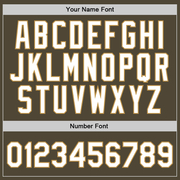 Custom Olive Old Gold-Black Authentic Throwback Salute To Service Basketball Jersey