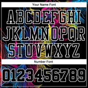 Custom Black Black-White Round Neck Sublimation Basketball Suit Jersey