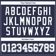 Custom Navy White Navy-Gray Authentic Throwback Basketball Jersey