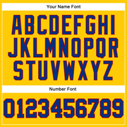 Custom Gold Royal-Red Authentic Throwback Basketball Jersey