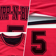 Custom Reversible Black Neon Pink Double Side Basketball Jersey