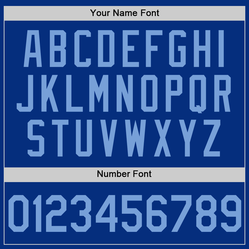 Custom Royal Light Blue Authentic Throwback Basketball Jersey