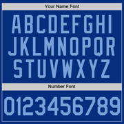 Custom Royal Light Blue Authentic Throwback Basketball Jersey