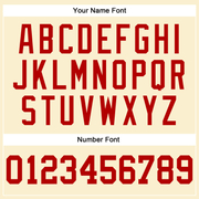 Custom Cream Red-White Authentic Throwback Basketball Jersey