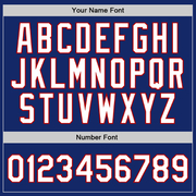 Custom Royal White-Red Authentic Throwback Basketball Jersey