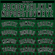 Custom Green Black-White Triangle Shapes Authentic City Edition Basketball Jersey