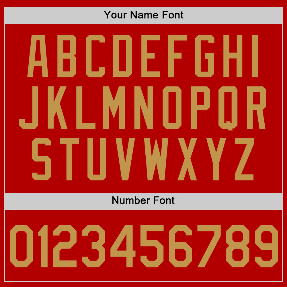 Custom Red Old Gold-Black Authentic Throwback Basketball Jersey