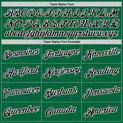 Custom Kelly Green Black-White Authentic Throwback Basketball Jersey