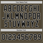 Custom Olive Black-White Authentic Throwback Salute To Service Basketball Jersey