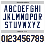 Custom White Navy-Old Gold Authentic Throwback Basketball Jersey