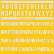 Custom Gold White V-Neck Basketball Jersey