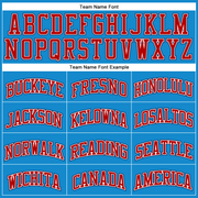 Custom Blue Red-Navy Authentic Throwback Basketball Jersey