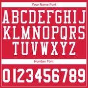 Custom Red White Round Neck Suit Basketball Jersey