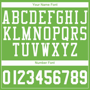 Custom Neon Green White Round Neck Basketball Jersey