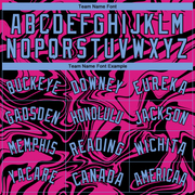 Custom Pink Light Blue-Black 3D Pattern Design Abstract Psychedelic Liquid Wave Authentic Basketball Jersey