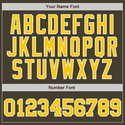 Custom Olive Gold-White Authentic Throwback Salute To Service  Basketball Jersey