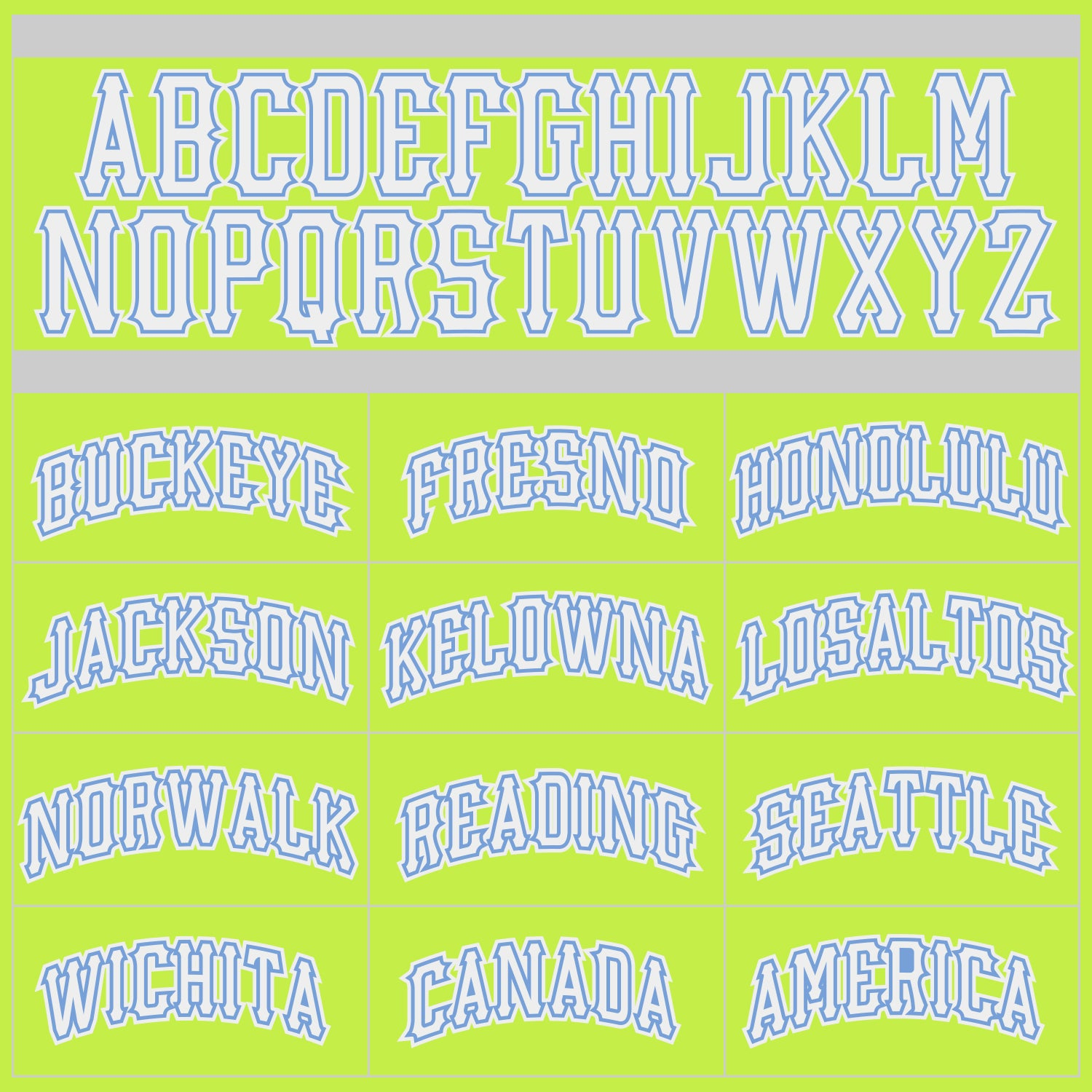 Custom Neon Green White-Light Blue Authentic Throwback Basketball Jersey