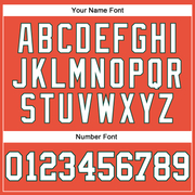 Custom Orange White-Green Authentic Throwback Basketball Jersey