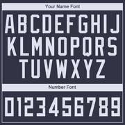 Custom Navy White V-Neck Basketball Jersey