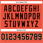 Custom Orange Black-Cream Authentic Throwback Basketball Jersey