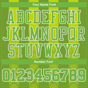 Custom Kelly Green Neon Green-White Round Neck Sublimation Basketball Suit Jersey