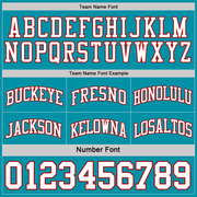 Custom Red White-Teal Reversible Double Side Basketball Jersey