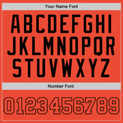 Custom Orange Orange-Black Authentic Throwback Basketball Jersey