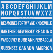 Custom Blue White V-Neck Basketball Jersey