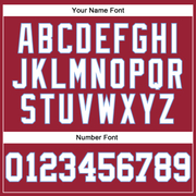 Custom Maroon White-Light Blue Authentic Throwback Basketball Jersey