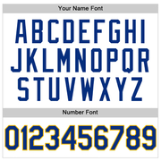 Custom White Royal-Gold Authentic Throwback Basketball Jersey