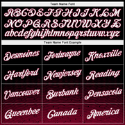 Custom Black White-Maroon Fade Fashion Authentic City Edition Basketball Jersey