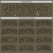 Custom Olive Camo-Black Authentic Throwback Salute To Service Basketball Jersey